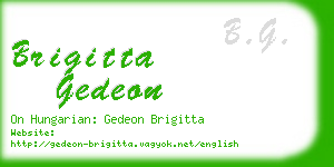 brigitta gedeon business card